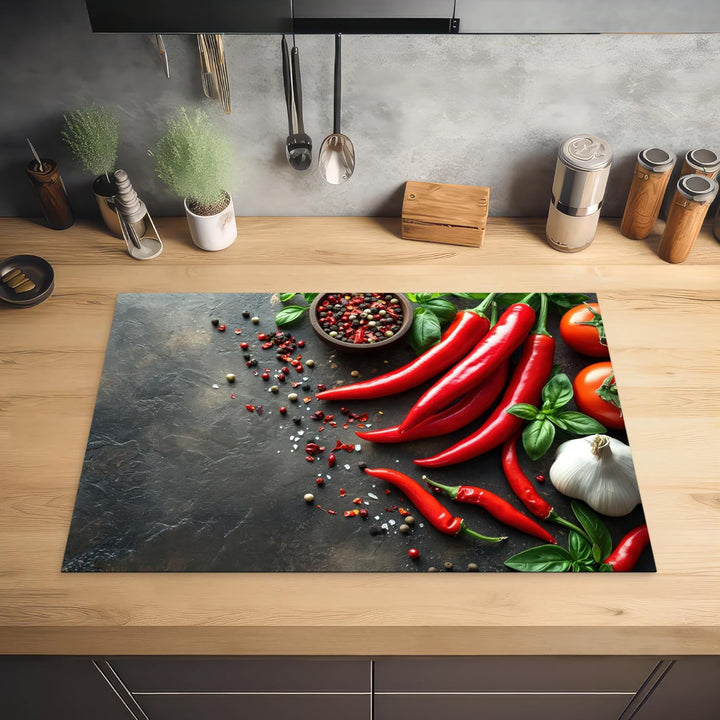Herdabdeckplatte Einteilig Küche Herdabdeckung Induktionsfeld Ceranfeld Herdabdeckplatten Vinyl Matt