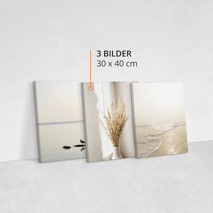 Muralo - Wandbilder Set - Leinwand Bilder Set Aufhängefertig - das Leinwandbilder Set - Bilder für W