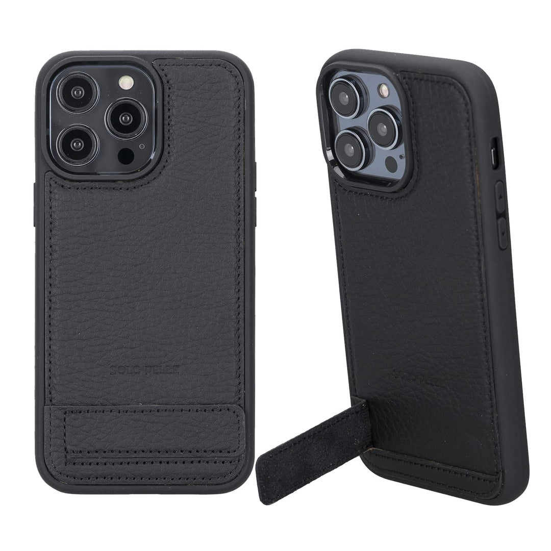 Solo Pelle Lederhülle für das iPhone 14 Pro Max in 6.7 Zoll Case Leder Hülle Ledertasche Backcover a
