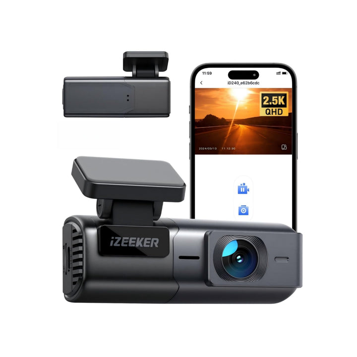 iZEEKER 2,5K Dashcam WiFi Dashkamera für Autos, Mini Auto Kamera 1440P Front Dashcam mit App-Unterst