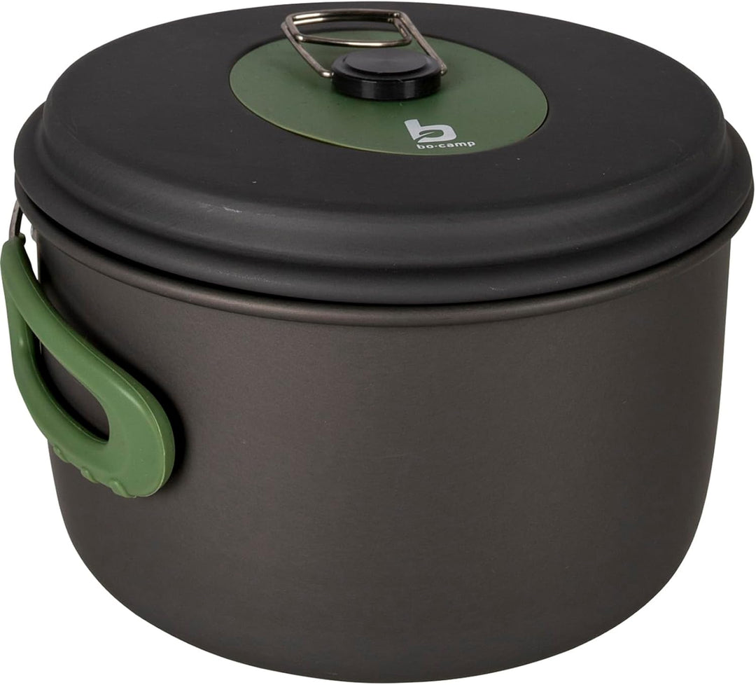 Bo-Camp Camping Kochset Explorer 3tlg Campinggeschirr Topf Pfanne Stapelbar Alu