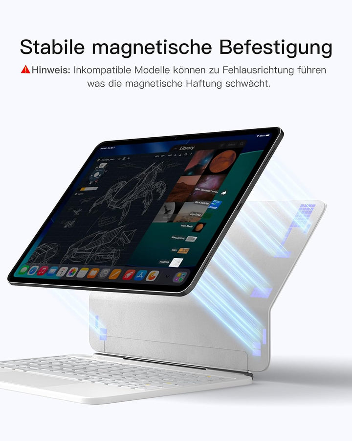 Inateck NeoMagic Magnetische Tastatur Hülle für 11 Generation 2025 A16 11 Zoll,iPad 10 Generation 10