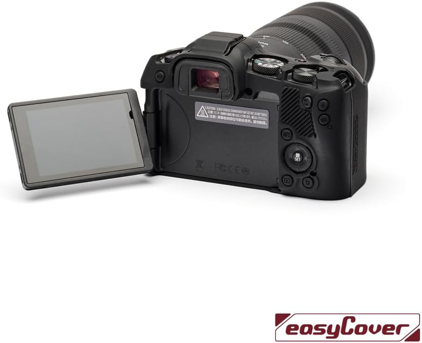 easyCover - Silikon Kameratasche - Schutz für Ihre Kamera - Canon R8 - Schwarz