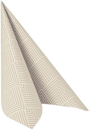 250 Servietten "ROYAL Collection" 1/4-Falz 40 cm x 40 cm braun "Elegance" 86498 Papstar Premium stof