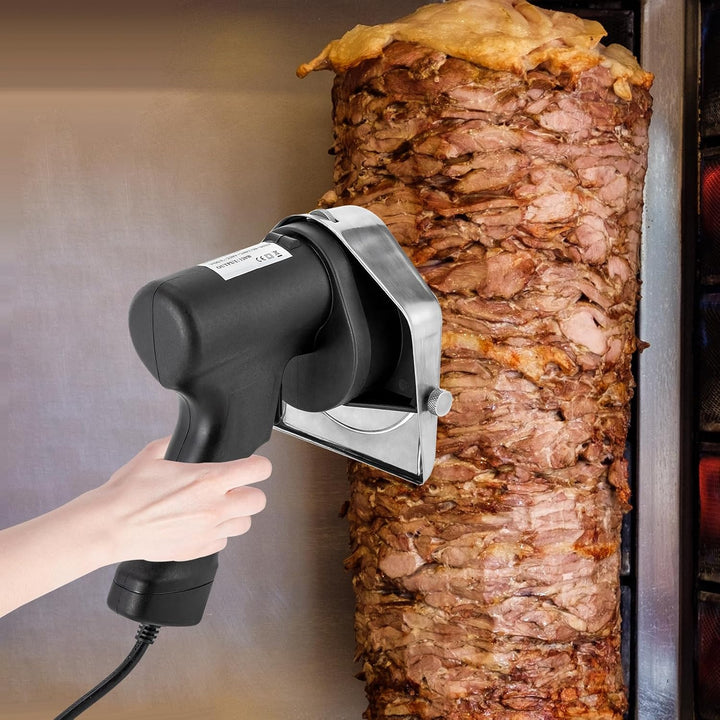Elektrisches Dönermesser, Schawarma Messer Edelstahl Kebab Cutter für Restaurants und Zuhause, Schni