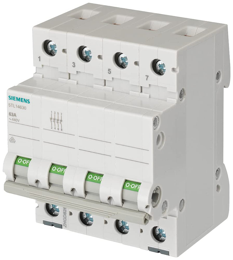 Siemens SENTRON Schalter 70 mm 400 V 3 Module 35 mm2 4-polig 40 A