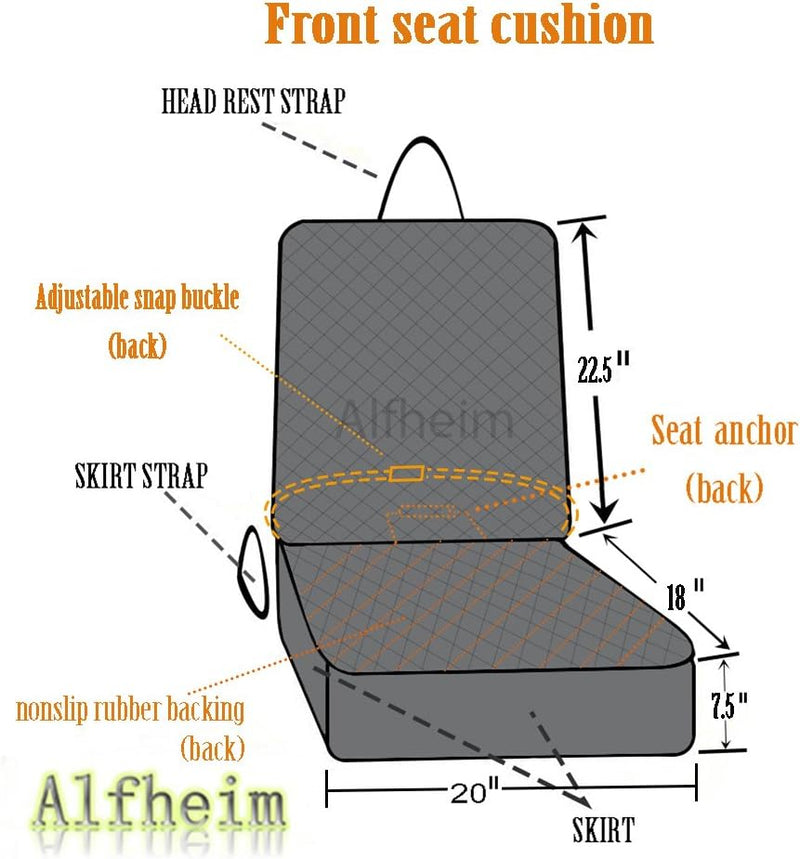 Sitzbezug des Autos für Haustier, Alfheim verschleissfester Bezug des Vordersitzes für Haustier, aus