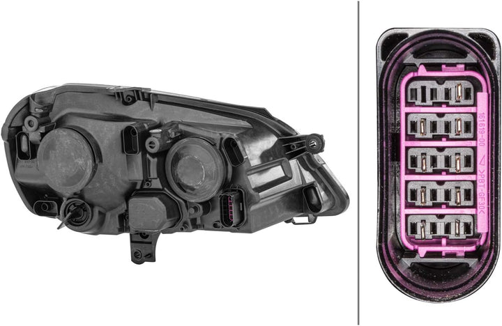 HELLA 1EE 247 019-211 FF/Halogen-Hauptscheinwerfer - links - für u.a. VW Polo (9N_), Links