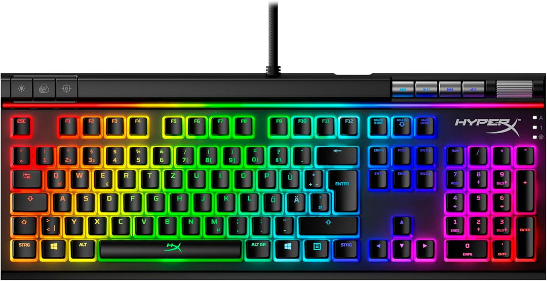 HyperX Alloy Elite 2 – Mechanische Gaming-Tastatur, Software-gesteuerte Beleuchtung und Makroanpassu