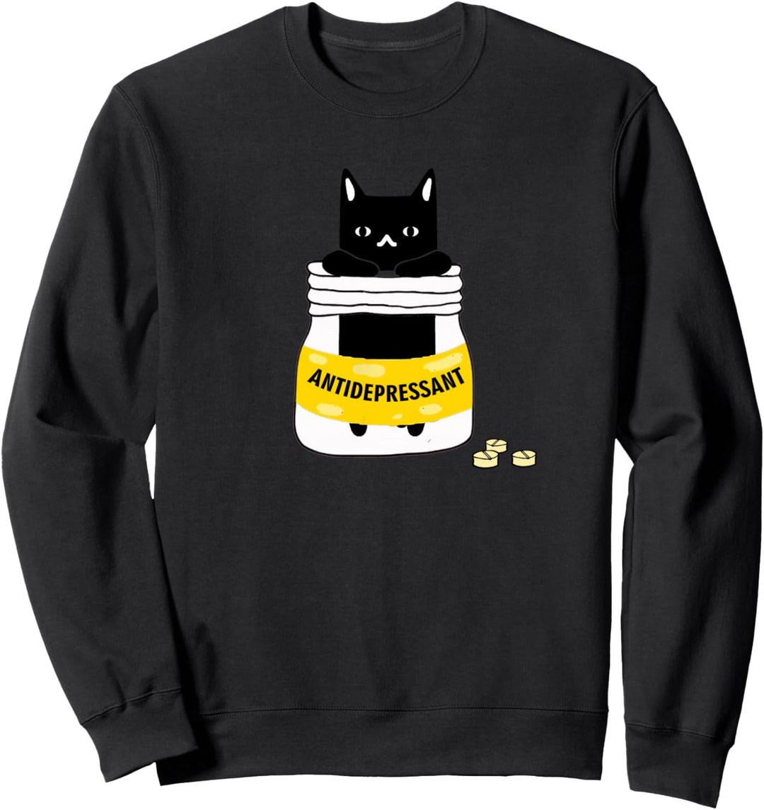 Katze Antidepressivum Sweatshirt