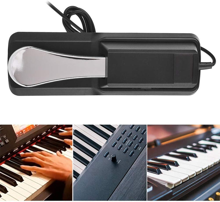 Keyboard Sustain Pedal Digital Piano Dämpfer Universal Zubehör kompatibel mit Electronic Pianos Gebu