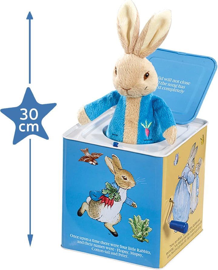 Rainbow Designs Peter Rabbit („Peter Hase“) Jack In The Box - Traditionelles Spielzeug für Babys und