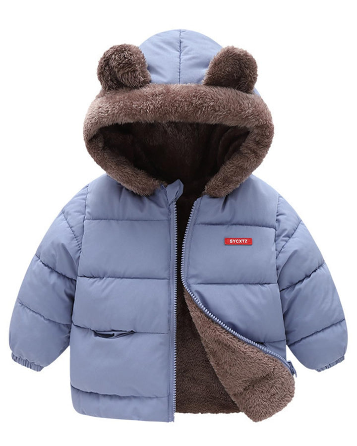 JiAmy Baby Winter Fleece Mantel Kinder Jungen Jacke Outwear Mädchen Gepolstert Kleidung 2-3 Jahre He