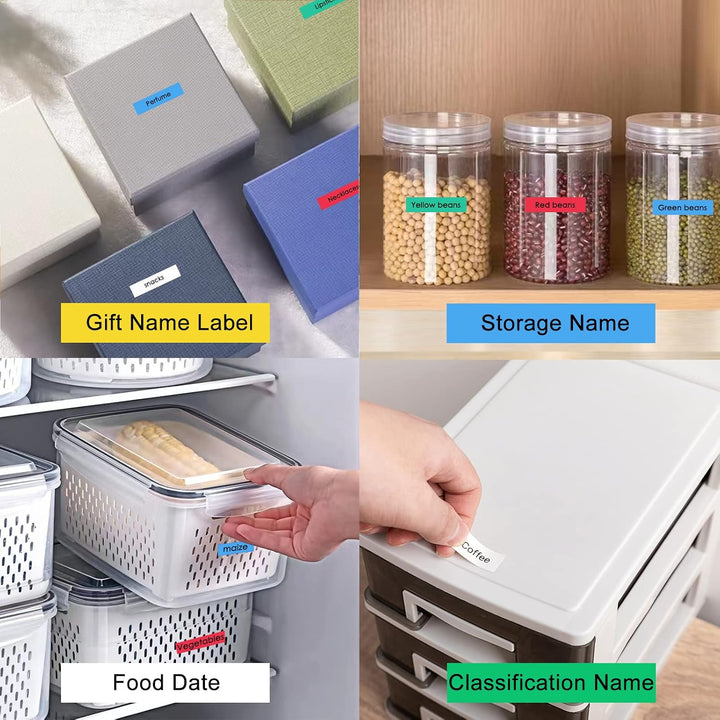 6 Stück kompatibel mit Dymo D1 Etikettenband, 12 mm x 7 m für Dymo Labelmanager PNP/160/210D/280/350
