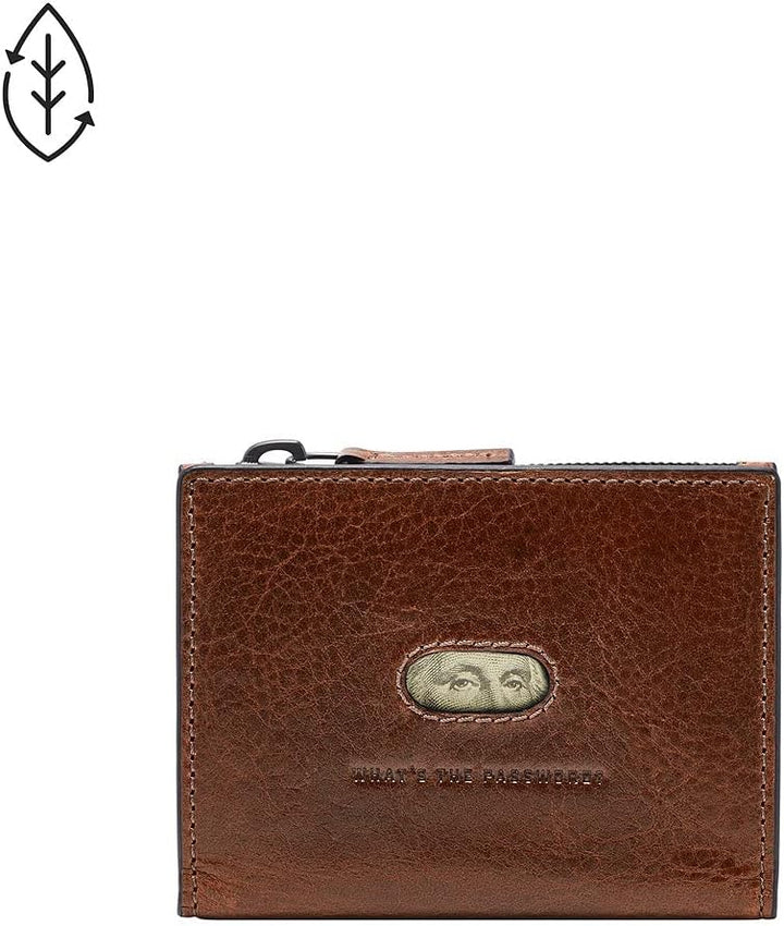 Fossil Herren Andrew Leder Kartenetui 10,8 cm L x 1,0 cm B x 8,3 cm H Braun, Braun