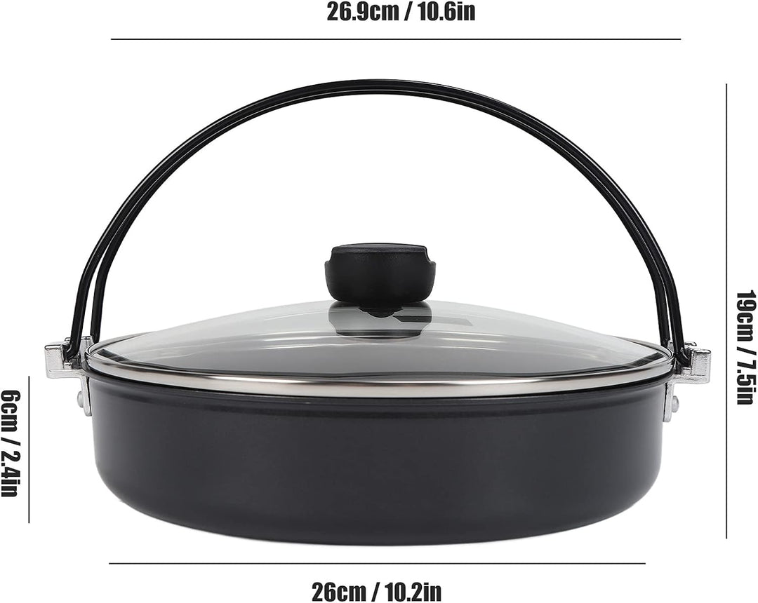 26,9 Cm Grosser Japanischer Hot Pot, Irori Nabe Shabu Hot Pot Sukiyaki-Topf Im Japanischen Stil Mit