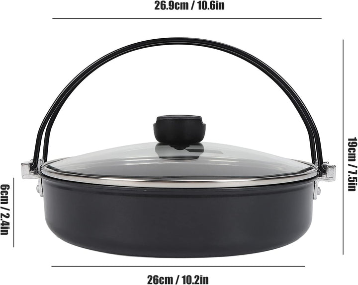 26,9 Cm Grosser Japanischer Hot Pot, Irori Nabe Shabu Hot Pot Sukiyaki-Topf Im Japanischen Stil Mit