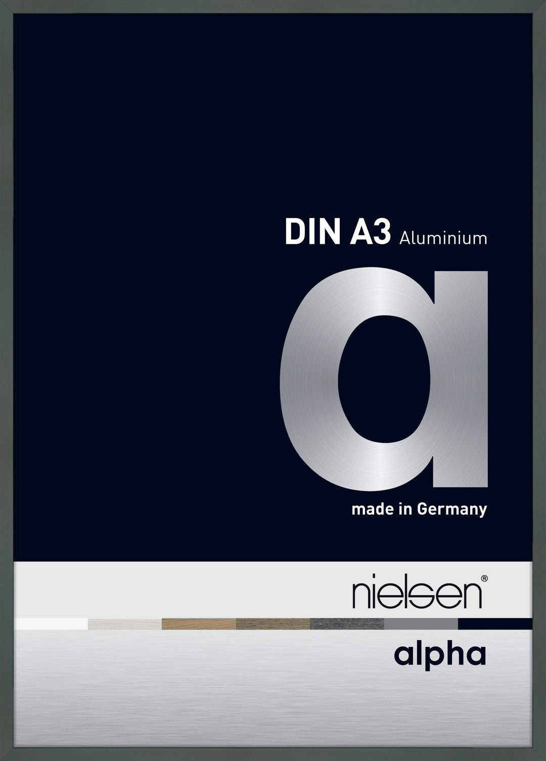 nielsen Aluminium Bilderrahmen Alpha, 29,7x42 cm (A3), Platin Platin 29,7 x 42 cm (A3), Platin 29,7