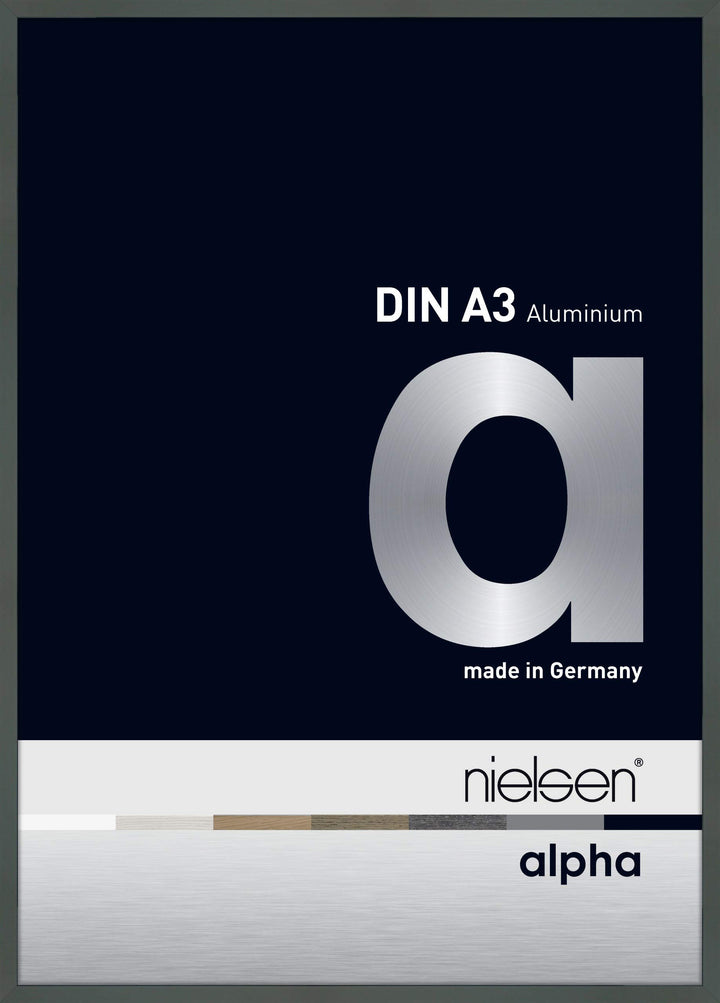 nielsen Aluminium Bilderrahmen Alpha, 29,7x42 cm (A3), Platin Platin 29,7 x 42 cm (A3), Platin 29,7