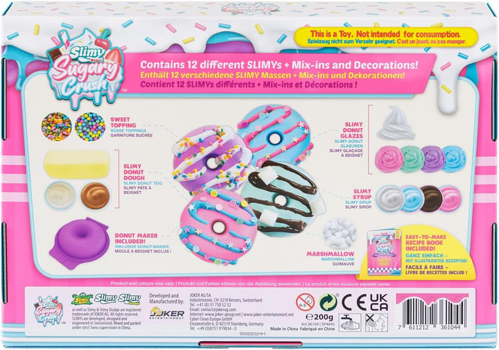 Slimy Sugary Crush - Dooonuts, Slime und Knete Kreativ-Set, Backspiel zum selber Mischen, Formen und