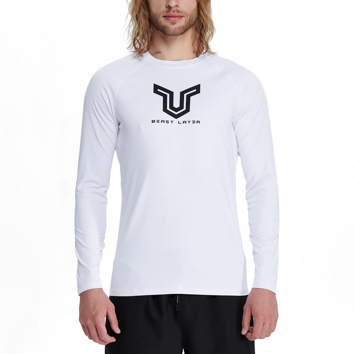 HUGE SPORTS Herren Festes Rashguard Langarm Surfen Schwimmshirt Langarmshirt alle Outdoor Aktivitäte