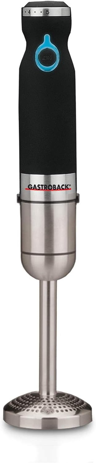 GASTROBACK Design Stabmixer Advanced Pro, D x H: 65 x 400 mm, Schwarz, Blau, Edelstahl