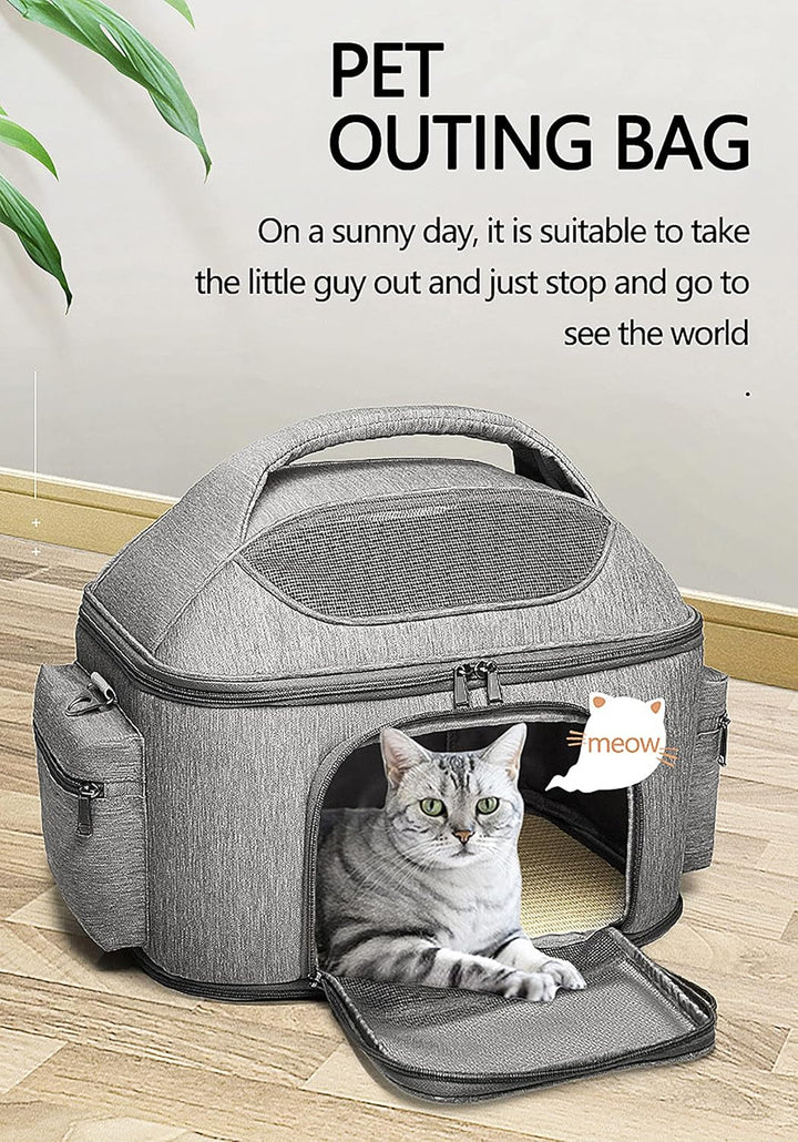 KADUNDI Haustier Tragetasche Katze Welpen Einkaufstasche Airline Zugelassen Pet Handträger für Katze
