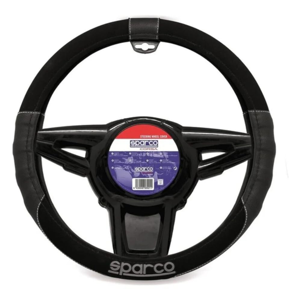 Sparco Lenkradbezug Sport 3 Schwarz / Grau L-SPORT Schwarz und Grau, L-SPORT Schwarz und Grau
