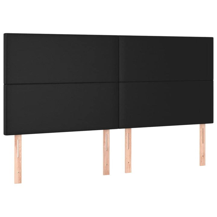 vidaXL Kopfteil 4 STK., Bettkopfteil mit Holzbeinen, Höhenverstellbar Polsterkopfteil für Bett, Bett