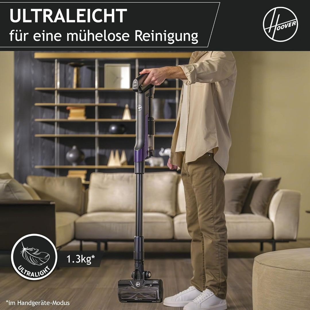 Hoover ultraleichter kabelloser HF2 Akku Staubsauger für alle Böden, mit Verdichtungs-Funktion für 3