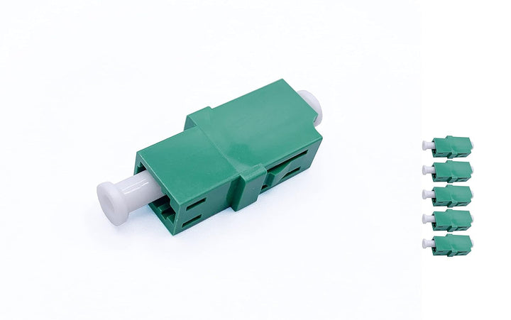 Elfcam® - Glasfaser Adapter, LWL Adapter/Kupplung LC/APC Simplex (5 Stück), 5 Stück