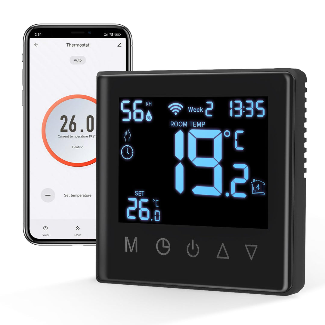 CNBINGO Smart Thermostat Unterputz Boiler WLAN Heizungsthermostat Raumthermostat WLAN Digital Raumth