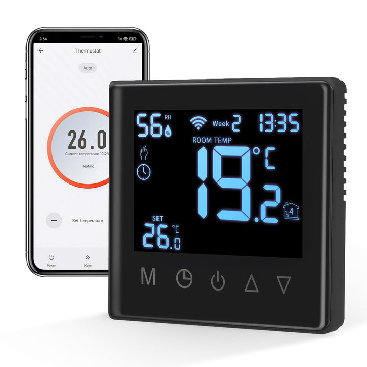 CNBINGO Smart Thermostat Unterputz Boiler WLAN Heizungsthermostat Raumthermostat WLAN Digital Raumth