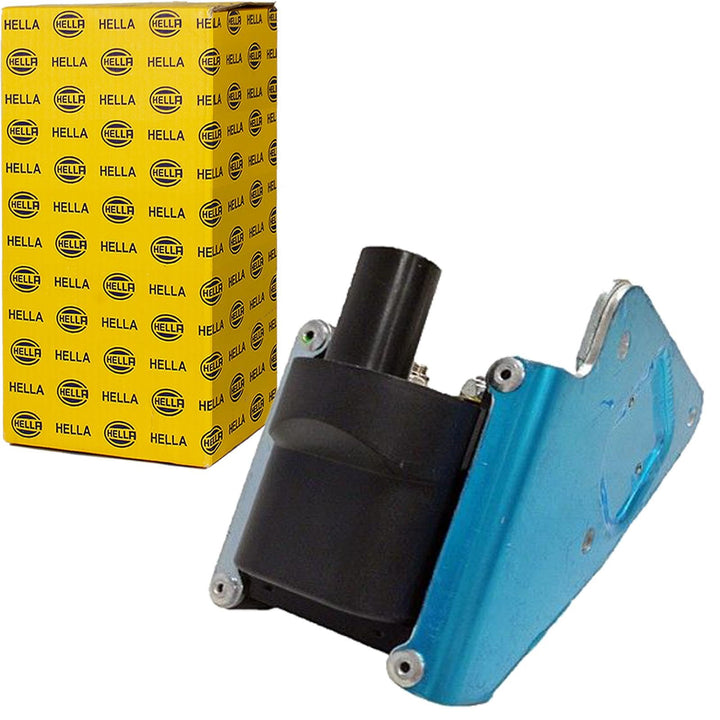 HELLA 5DA 358 000-101 Zündspule - 12V - 4-polig - Verteilerzündspule - geschraubt