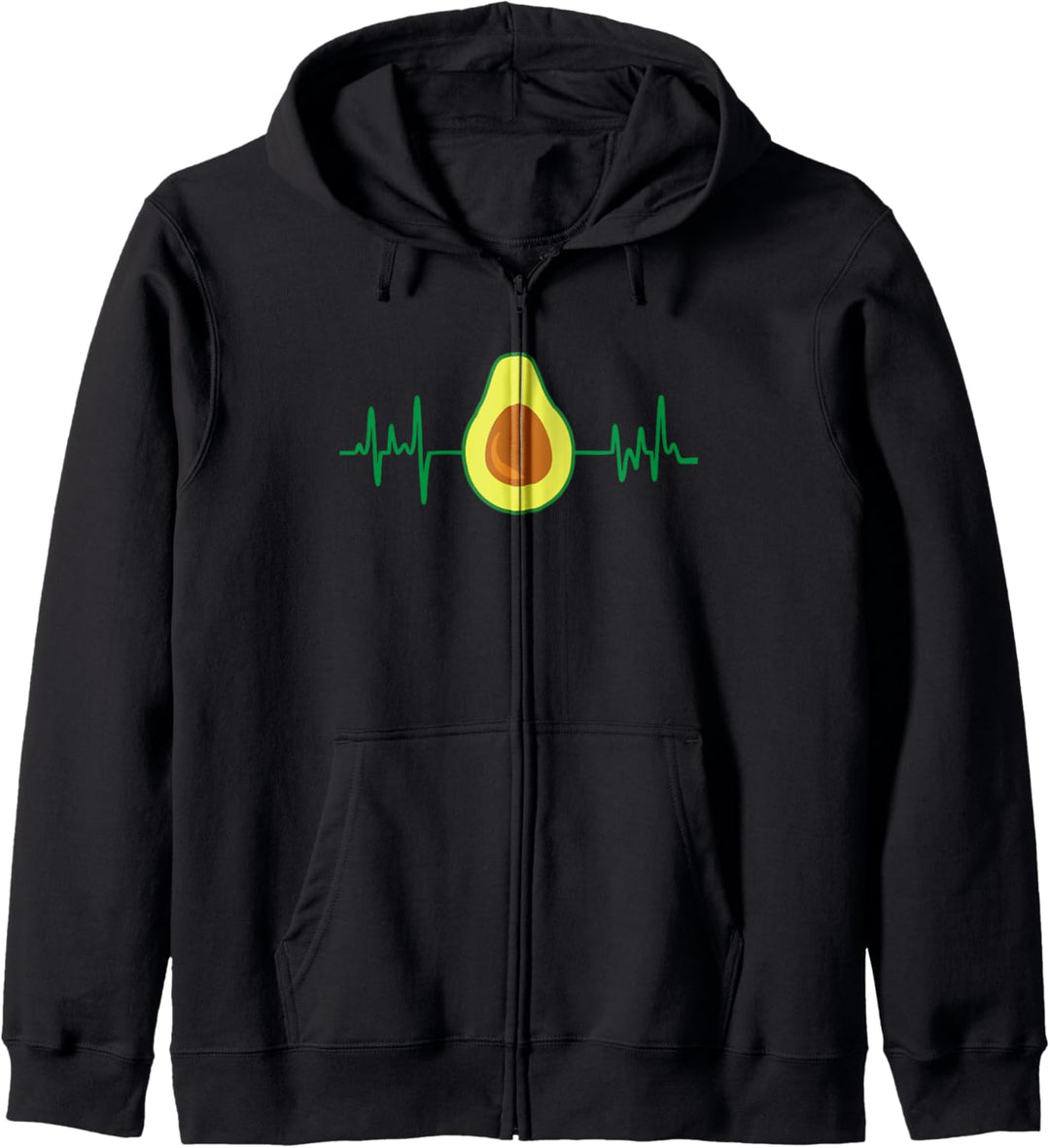 Avocado Heartbeat Avocado Lover Love Cute Avocado Design Kapuzenjacke