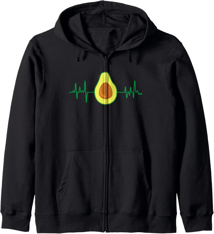 Avocado Heartbeat Avocado Lover Love Cute Avocado Design Kapuzenjacke