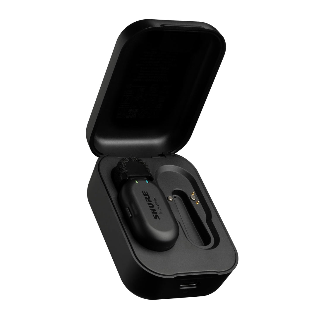 Shure MoveMic One - Professionelles Funk-Ansteckmikro für iPhone &amp; Android, Bluetooth Mini Mic, 24 S