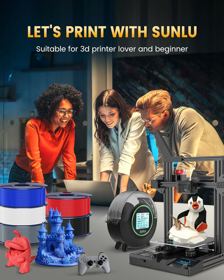 SUNLU PLA+2.0 Filament 1.75mm, Upgrade PLA Plus 3D Drucker Filament, Stärker und robuster, High Spee