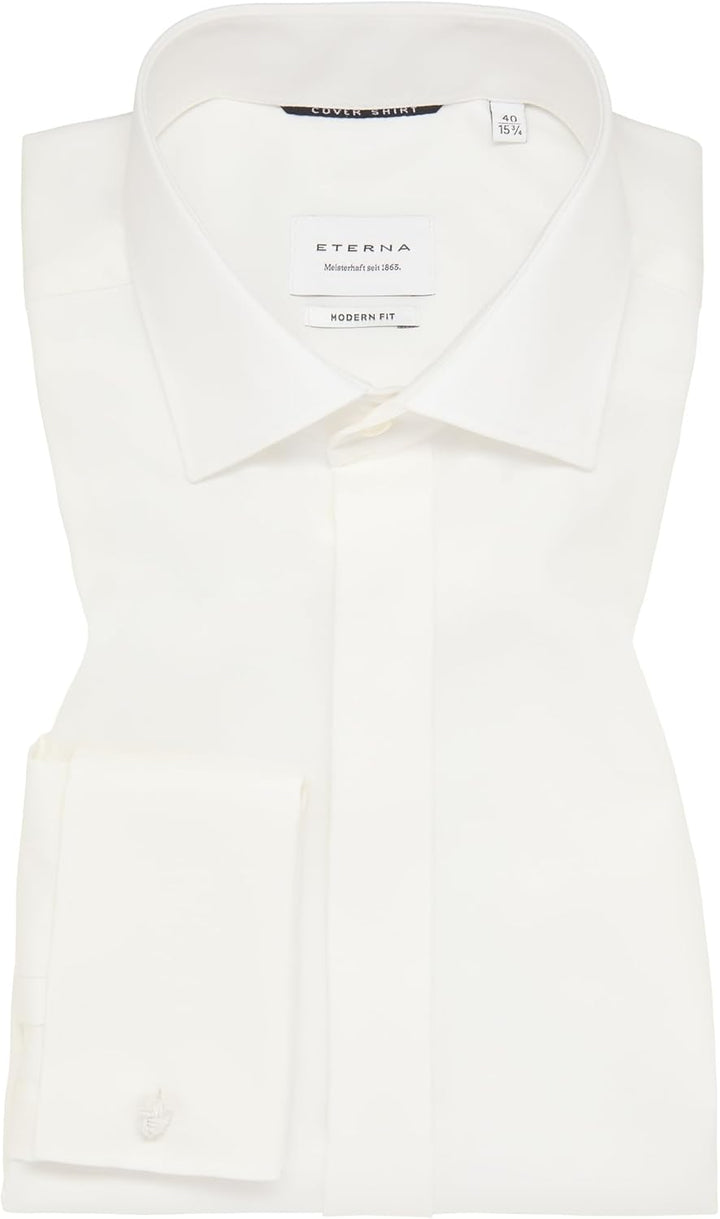 eterna Herren Cover Shirt MODERN FIT 46 Beige, 46 Beige