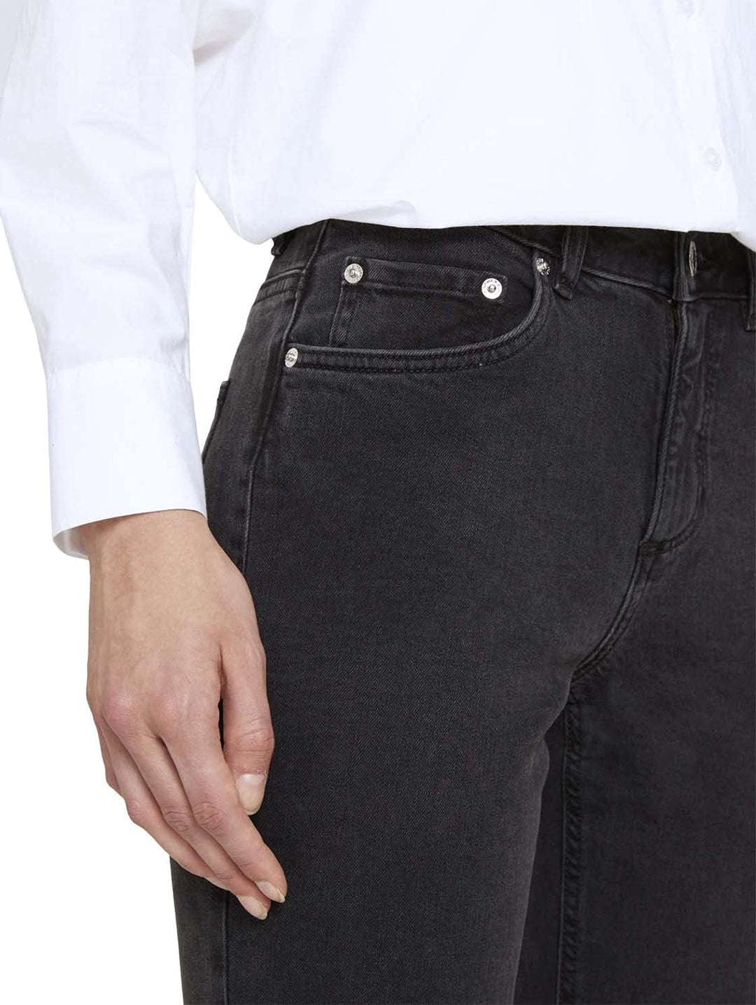 TOM TAILOR Damen Kate Straight Jeans 31W / 28L 10240 - Black Denim, 31W / 28L 10240 - Black Denim