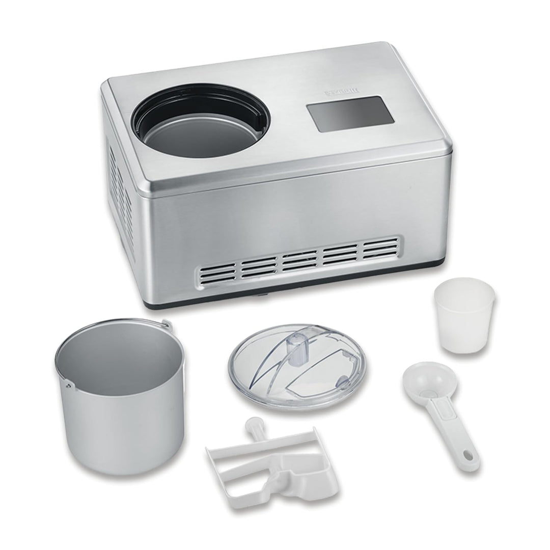 SEVERIN 2-in-1 Eismaschine mit Joghurtfunktion, Kompressor Ice Cream Maker für Eis, Sorbet und Froze