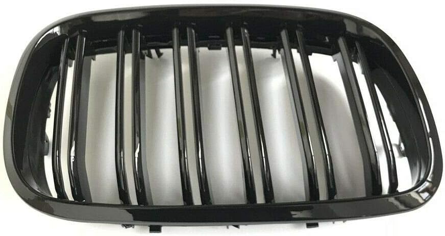 Kühlergrill für E70 E71 X5 X6 07–13, glänzend, Schwarz, 1 Paar