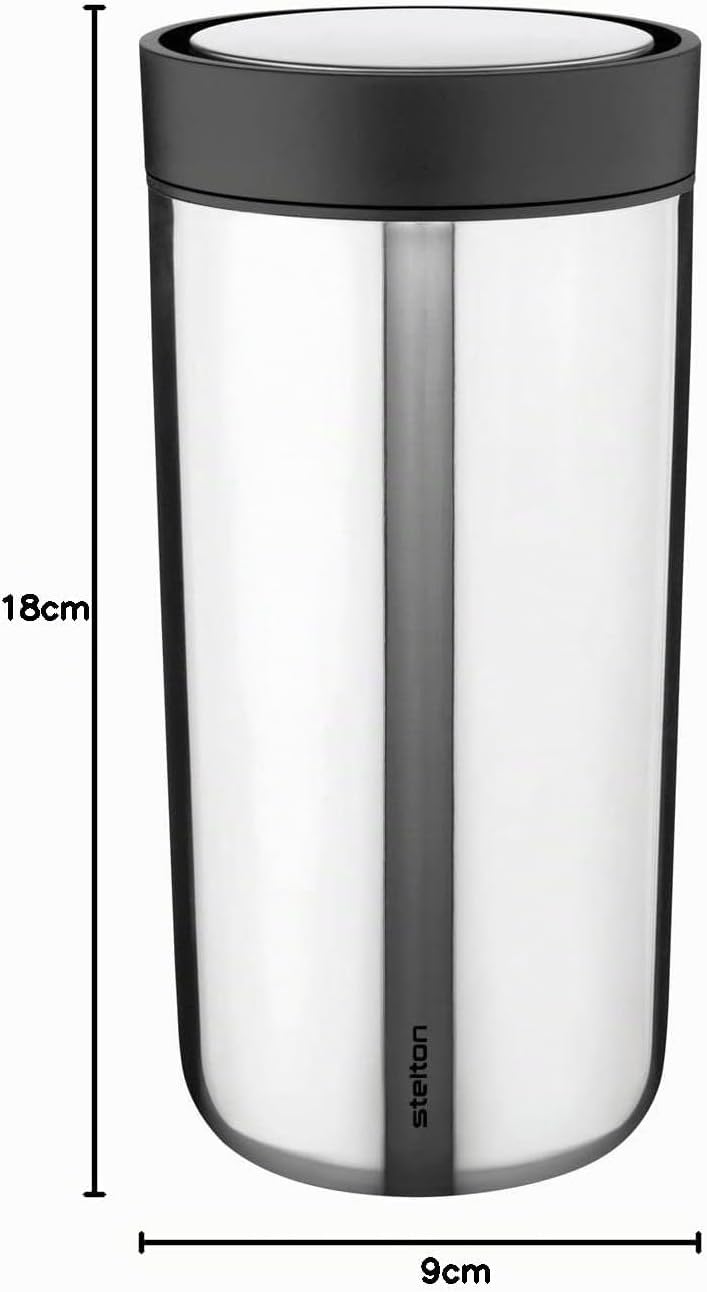 Stelton to-Go Click - Thermobecher, doppelwandige Isolierflasche - Rostfreier, auslaufsicherer Kaffe