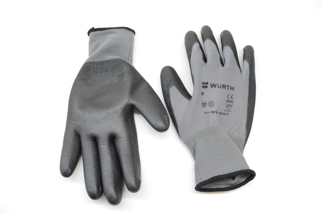 Würth Montagehandschuhe 12 Paar Gr. 9 Economy Mechaniker Arbeitshandschuhe Bauhandschuh Nylonhandsch