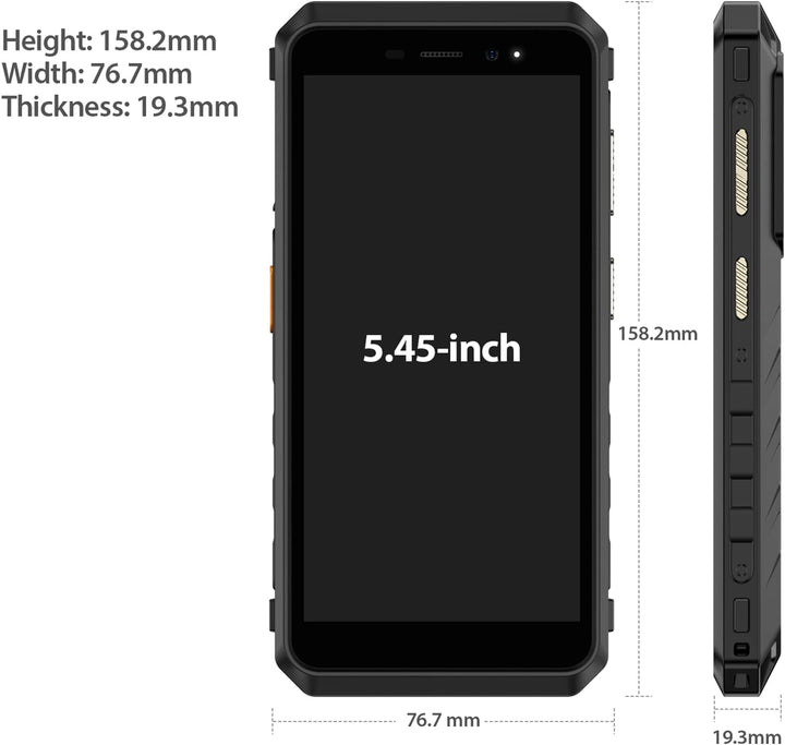 Ulefone Armor Outdoor Handy Rugged Smartphone NFC 4g Black-2, Black-2