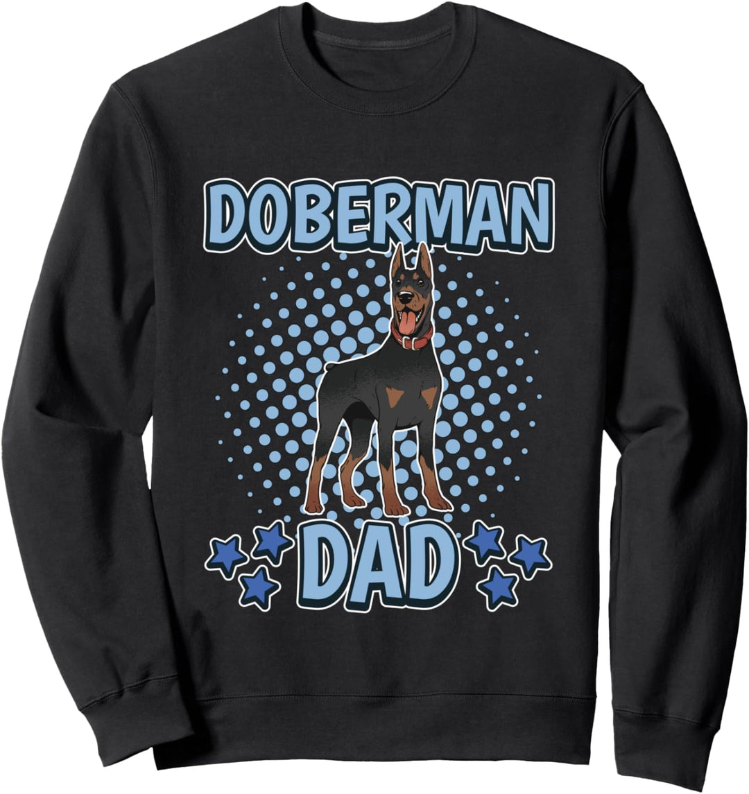 Herren Doberman Dad Papa Vatertag Dobermann Sweatshirt