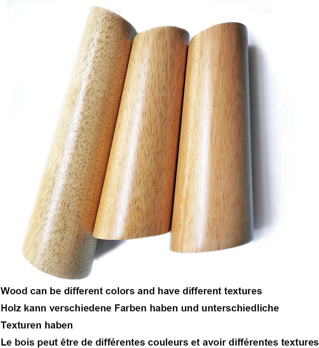 Qrity Möbelfuss Holz, 4 Stück 18cm Holzfüsse Möbelfüsse Sofafüsse mit Montageplatten &amp; Schrauben für