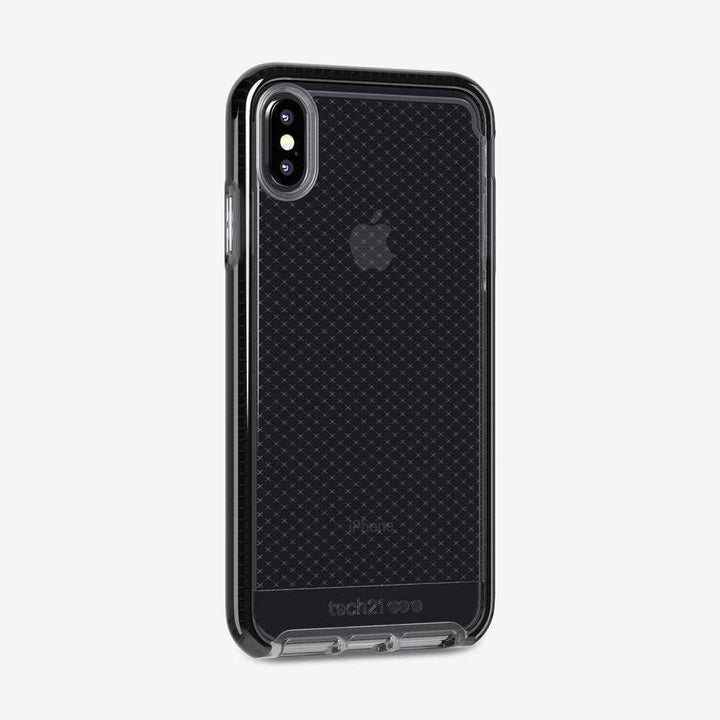 tech21 Protective Apple iPhone XS Max Case Thin Patterned Back Cover with FlexShock - Evo Check - Sm