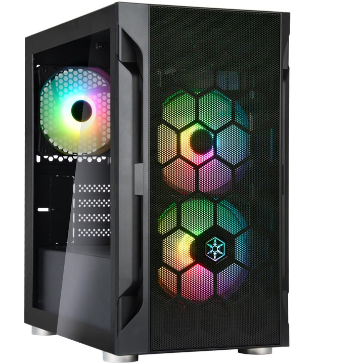 SilverStone Technology FARA H1M PRO, Stilvolles und markantes Micro-ATX-Gaming-Gehäuse mit ARGB-Bele