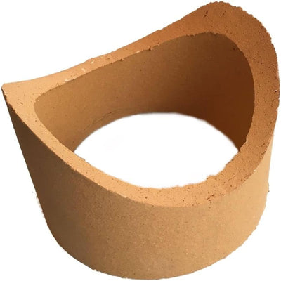 Wandfutter Schornsteinanschluss Kaminanschluss Schamotterohr Set (Stutzen